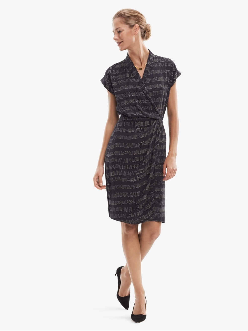 MM LaFleur Jasmine Dress in Tally Print